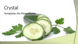  Presentation with fresh water splash green apple isolated white - Presentation theme enhanced with isolated on white background cutout background and a  colored foreground