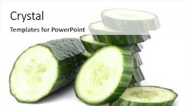  Presentation with organic farming and cucumber - Presentation enhanced with isolated on white background cutout background and a white colored foreground