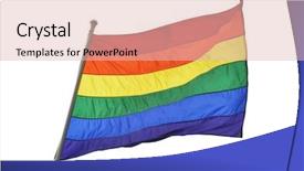  Presentation with rainbow pride - PPT theme featuring isolated on white background gay background and a lemonade colored foreground