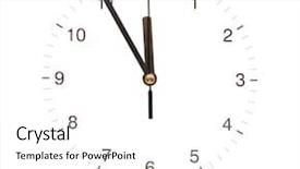  Presentation with clock - Presentation theme having isolated on white background showing background and a white colored foreground