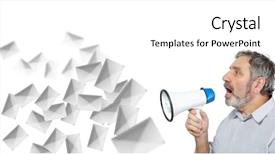  Presentation with elderly - Audience pleasing presentation theme consisting of isolated on white spam mail backdrop and a white colored foreground