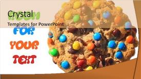  Presentation with white chocolate - Theme featuring isolated on white with room background and a yellow colored foreground