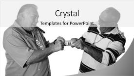  Presentation with war room - Amazing slide set having isolated on white with room backdrop and a white colored foreground