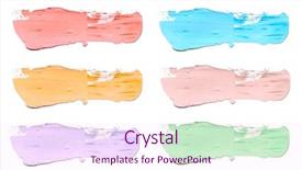  Presentation with brush stroke - Amazing slides having isolated on white with shadow backdrop and a pink colored foreground