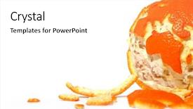  Presentation with orange - Audience pleasing theme consisting of isolated orange backdrop and a white colored foreground