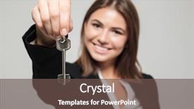  Presentation with key - Slides consisting of isolated over white background focus background and a  colored foreground