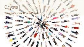  Presentation with culture - Presentation design with isolated over white corporate culture background and a cream colored foreground