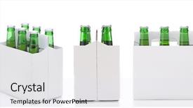  Presentation with green chemistry dropper bottles - Cool new presentation design with isolated over white with reflection backdrop and a white colored foreground