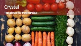  Presentation with lettuce in the vegetable garden - Slide set consisting of isolated over wooden flat layout background and a crimson colored foreground