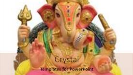  Presentation with ganesha - Presentation having isolated-photo-of-beautiful-ganesha background and a gold colored foreground
