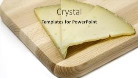  Presentation with white cheese - Cool new presentation with isolated-piece-of-cheese backdrop and a lemonade colored foreground