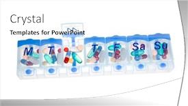  Presentation with box - Presentation design consisting of isolated-pill-box-used background and a white colored foreground