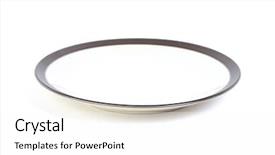  Presentation with plain clear navy blue blue and white cloudy - Presentation design featuring isolated plain plate on white background and a white colored foreground