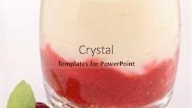  Presentation with tiramisu - Presentation having isolated raspberry tiramisu background and a lemonade colored foreground