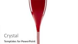  Presentation with events - Colorful slides enhanced with isolated-red-champagne-glass backdrop and a white colored foreground