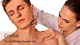  Presentation with shoulder joint - PPT layouts consisting of isolated repositioning of the joint background and a  colored foreground