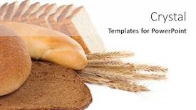  Presentation with bakery - Amazing slides having isolated set of bakery product backdrop and a white colored foreground