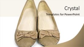  Presentation with shoes - Slides with isolated shoes on a white background and a  colored foreground