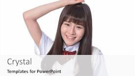  Presentation with shot - Theme featuring isolated-shot-of-a-beautiful and a white colored foreground