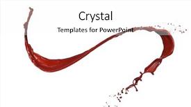  Presentation with chocolate splash - Amazing theme having isolated shot of chocolate splash backdrop and a white colored foreground