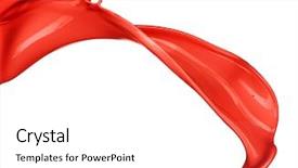  Presentation with splashing - Slide deck featuring isolated shot of paint splashing background and a white colored foreground