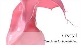  Presentation with splashing - Audience pleasing presentation theme consisting of isolated shot of paint splashing backdrop and a white colored foreground