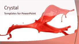  Presentation with splashing - Amazing slides having isolated shot of paint splashing backdrop and a  colored foreground