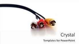  Presentation with cables - Amazing theme having rcra - digital world an isolated shot backdrop and a white colored foreground
