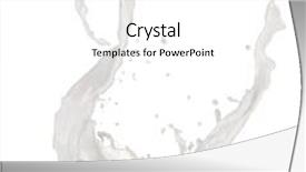  Presentation with shots - PPT layouts having isolated shots of milk splashes on white background background and a white colored foreground