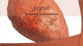  Presentation with sweet potato - Slides having isolated-sweet-potato-on-white and a coral colored foreground