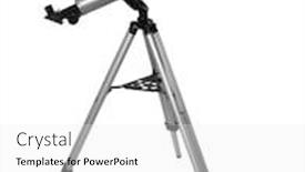  Presentation with telescope - PPT layouts enhanced with isolated telescope background and a white colored foreground