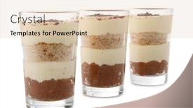  Presentation with tiramisu - Presentation theme having isolated-tiramisu-on-white-background background and a lemonade colored foreground