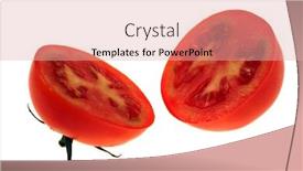  Presentation with tomato - Presentation having isolated-tomato-on-a-white background and a lemonade colored foreground
