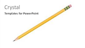  Presentation with inference - PPT theme enhanced with isolated-unused-freshly-sharpened-pencil background and a white colored foreground