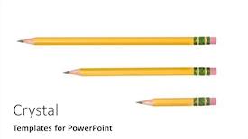  Presentation with inference - Audience pleasing slide set consisting of isolated-unused-freshly-sharpened-pencil backdrop and a white colored foreground