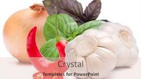  Presentation with onion - Cool new theme with isolated-vegetables-onion-garlic-chili backdrop and a lemonade colored foreground