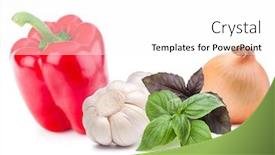  Presentation with hydroponics vegetables hydroponic vegetable - Cool new presentation design with isolated-vegetables-sweet-bell-pepper backdrop and a white colored foreground