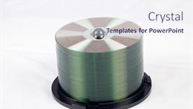  Presentation with stack - Colorful presentation design enhanced with isolated-view-of-a-stack backdrop and a sky blue colored foreground