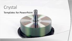  Presentation with stack - PPT theme having isolated-view-of-a-stack background and a white colored foreground