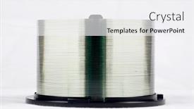  Presentation with stack - Cool new PPT theme with isolated-view-of-a-stack backdrop and a white colored foreground