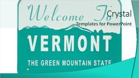  Presentation with welcome - Colorful slides enhanced with isolated welcome sign backdrop and a sky blue colored foreground