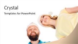  Presentation with christmas new year frame banner - Cool new PPT layouts with isolated white background love relations backdrop and a white colored foreground