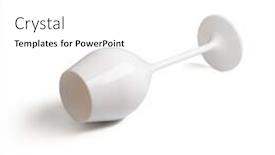  Presentation with events - Colorful presentation enhanced with isolated-white-champagne-glass backdrop and a white colored foreground