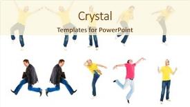  Presentation with floral border over white - Presentation theme having lets work together - isolated over white let's celebrate background and a cream colored foreground