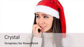  Presentation with baby jesus christmas rustic isolated - Audience pleasing PPT theme consisting of isolated young christmas girl stressed backdrop and a  colored foreground