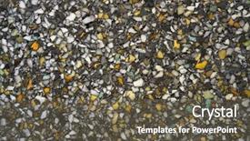  Presentation with soap foam suds - Cool new PPT layouts with isolation foam recycled detail macro backdrop and a dark gray colored foreground