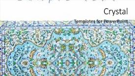  Presentation with ornament - Beautiful slides featuring isolation room - turkish ornament backdrop and a white colored foreground