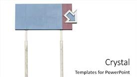  Presentation with faded - Presentation theme with isolation signs - faded abandoned towering blank arrow background and a  colored foreground