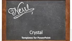  Presentation with word art text edited - Slide deck having isolation signs - new word- white chalk text background and a dark gray colored foreground