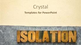  Presentation with social isolation - Amazing slide set having isolation-word-abstract-in-vintage backdrop and a cream colored foreground